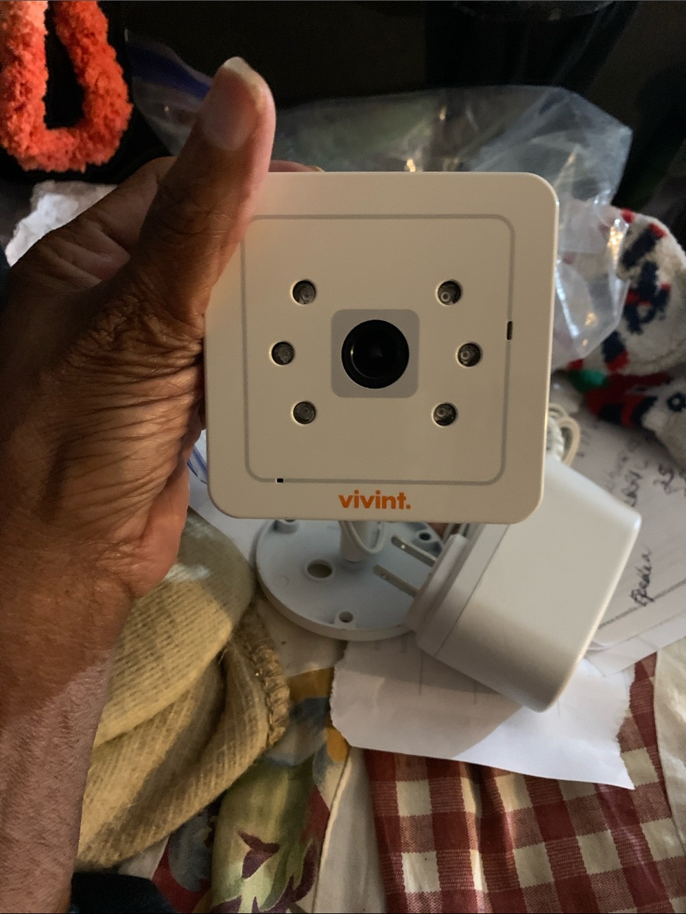 Vivint White Square Indoor Security Camera
